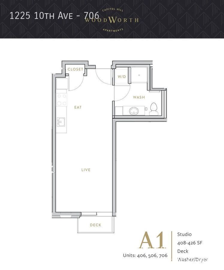 Live at The Woodworth - Classic & Cool Living in Capitol Hill property image