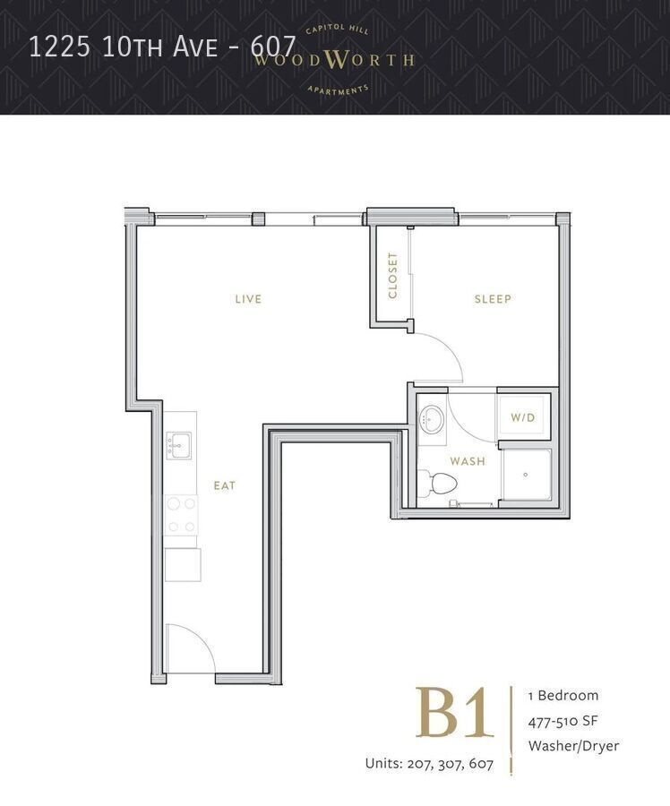 Live at The Woodworth - Classic & Cool Living in Capitol Hill property image