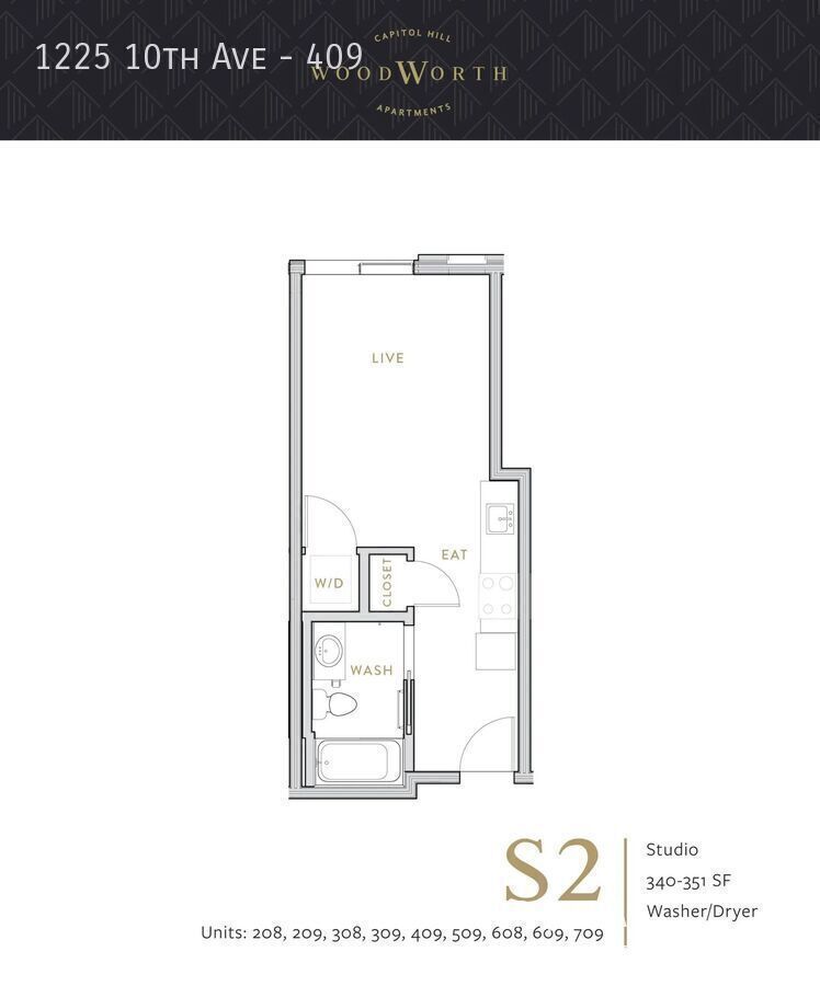 Live at The Woodworth - Classic & Cool Living in Capitol Hill property image