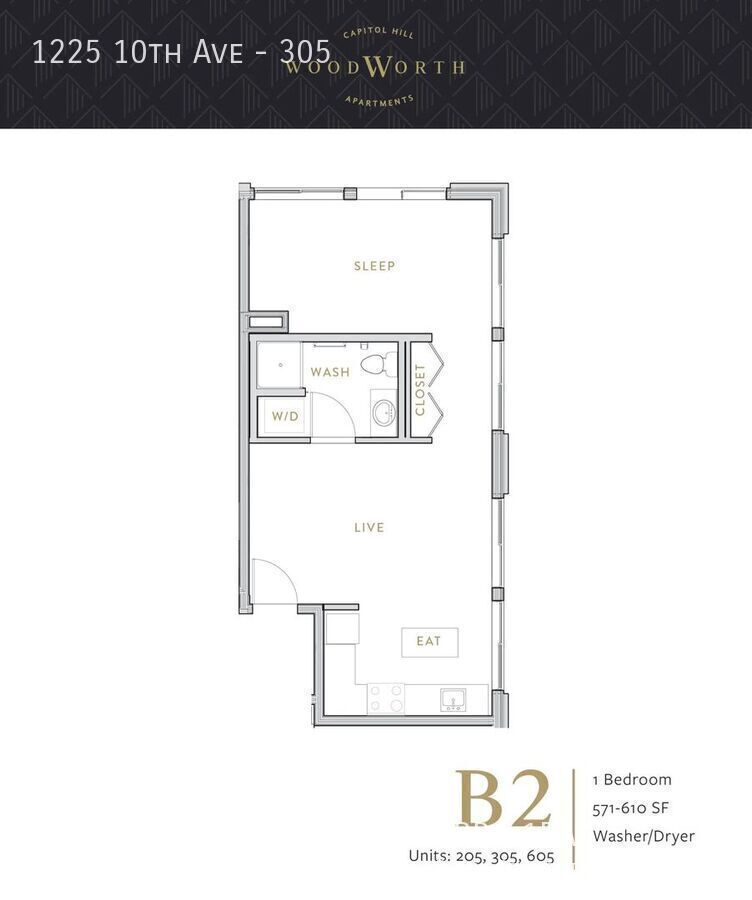 One Month Free! Live at The Woodworth - Classic & Cool Living in Capitol Hill property image