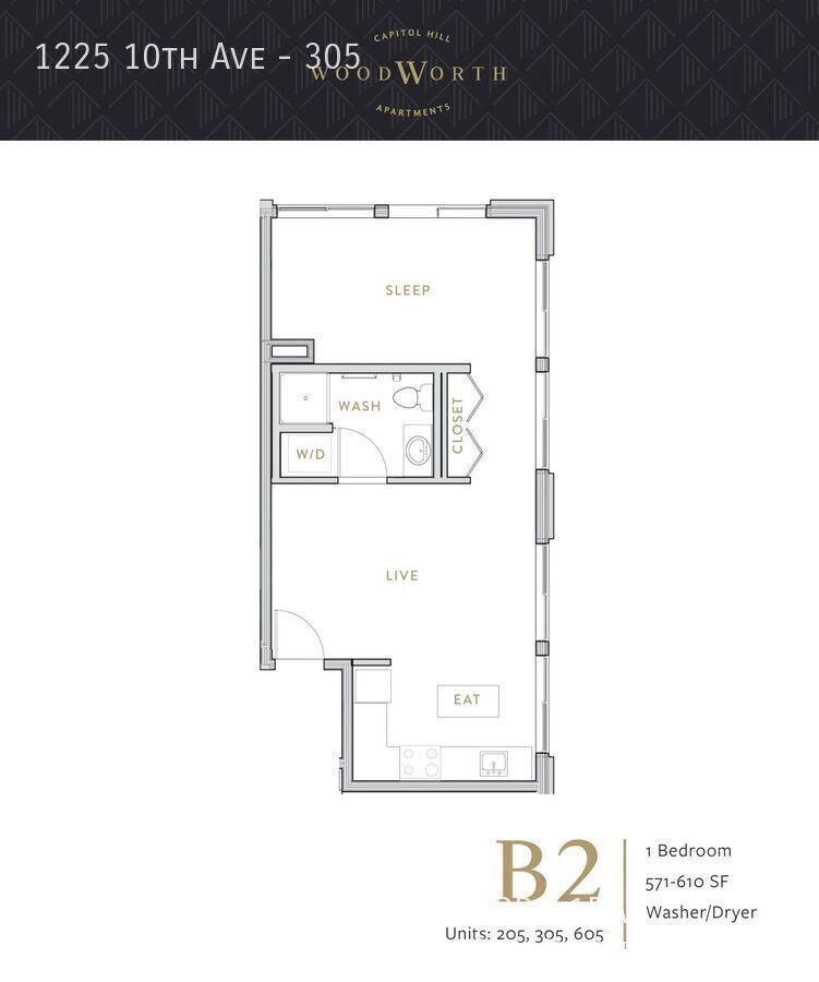 One Month Free! Live at The Woodworth - Classic & Cool Living in Capitol Hill property image