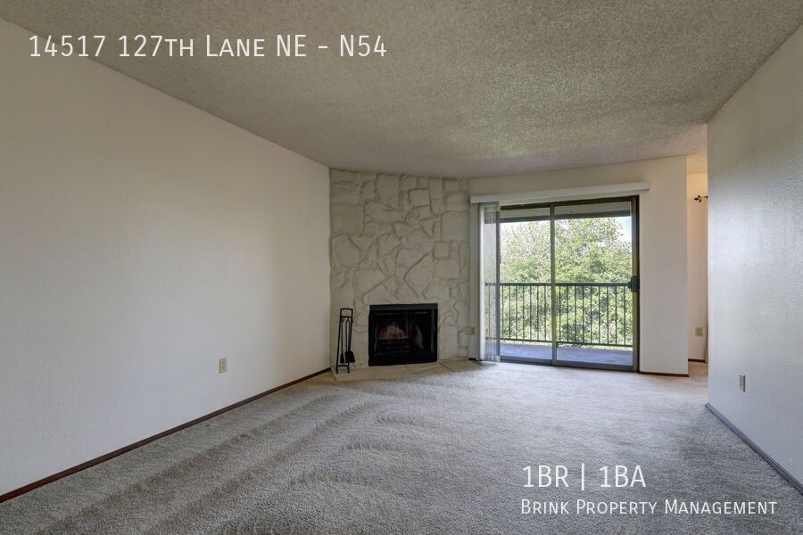 Clean Top Floor 1BR 1BA Condo with Wood Burning Fireplace property image