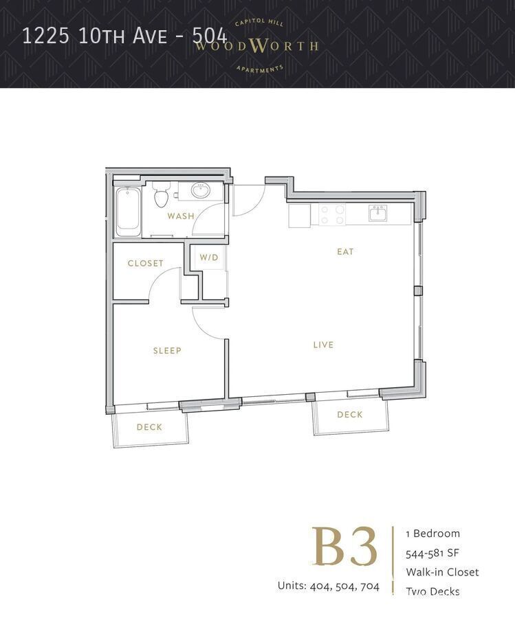 Live at The Woodworth - Classic & Cool Living in Capitol Hill property image